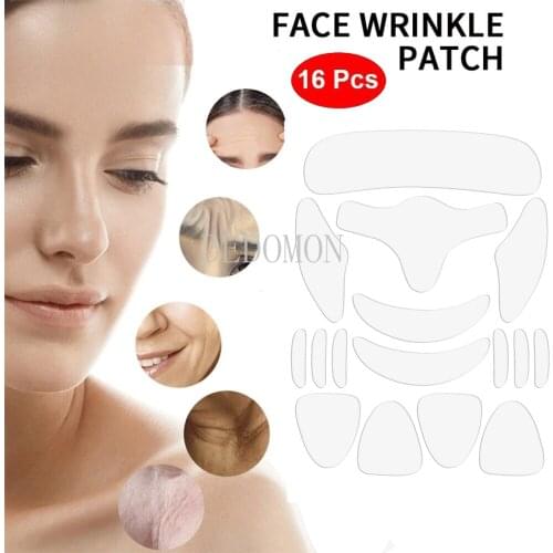 16pcs Anti Patches Rimpel Pads Reusable Silicone Removal Sticker Face Forehead Neck Eye Sticker Skin Care Patch