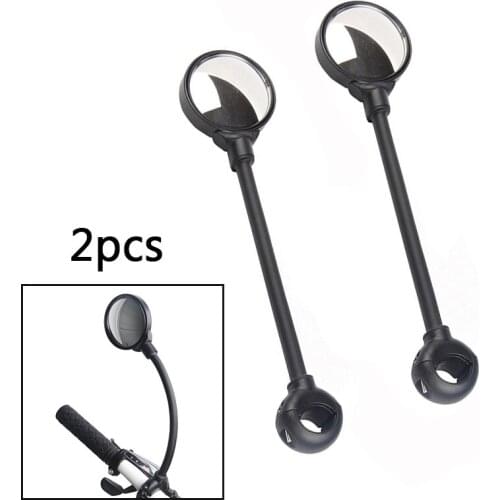 2pcs Adjustment Motorcycle Hose Rearview Mirror Handlebar Mirror For ATV Dirt Bike Electric