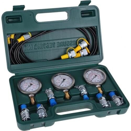 Promotion! Hydraulic Pressure Guage Excavator Hydraulic Pressure Test Kit With Testing Hose Coupling And Gauge Tools