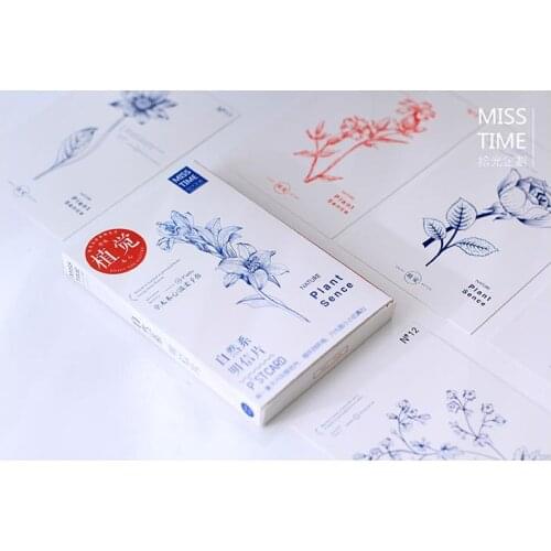Free Shipping! Nature Plant Sence postcard 30 pcs/set Christmas Card/Greeting Card