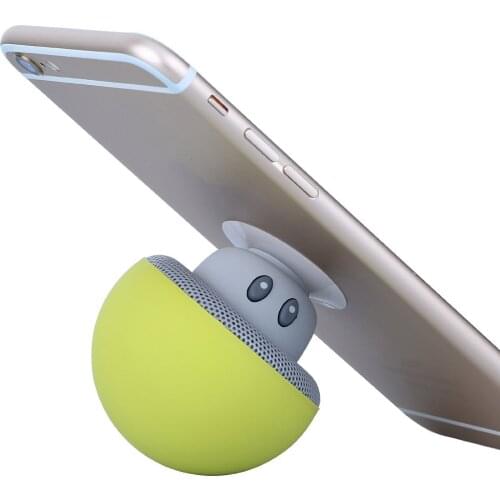 Pop Cute Mushroom Bluetooth Speaker Mini Portable Wireless Speakers With Microphone Suction MP3 Music Subwoofer for Smartphone