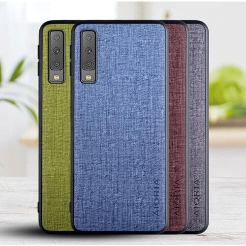 Case for Samsung galaxy A7 2018 A750 Cross pattern PU Leather design phone cover for samsung a7 2018 a750 case coque funda
