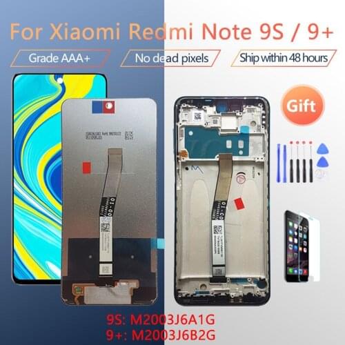 Display For Xiaomi Redmi Note 9S LCD 10 Touches Screen Replacement For Redmi Note 9S 9 Pro/Max M2003J6A1G M2003J6B2G
