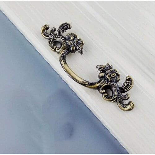 1.75'' 2.5'' Shabby Chic Dresser Pull Drawer Pulls Door Handles Antique Silver Cabinet Knobs Pulls French Vintage Furniture