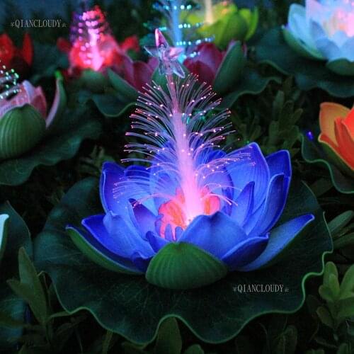 5 pieces Purple Artificial PE fake Foam Lotus pond flower Water Lily Floating swimming Pool Plants wedding floral decoration C70