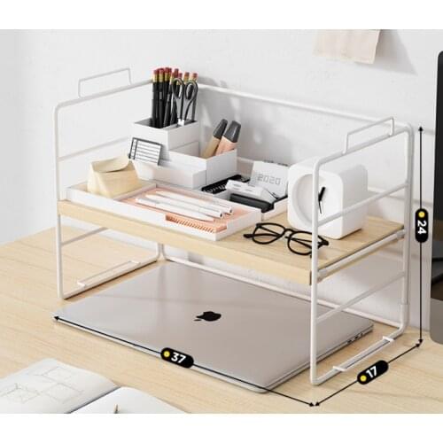 Bookshelf office simple desk cabinet desktop arrangement and storage iron art shelf student creative small bookshelf
