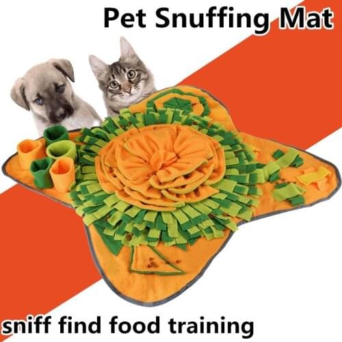 Pet Snuffing Mat Cats Dog Puzzle Finding Slow Food Training Mat Interactive Toys For Dogs Adventure Blanket Sniff Training Pad
