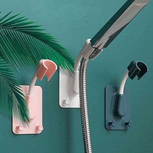 Strong Sucker Faucet Fixed Holder Adjustable Bathroom Bracket Punch-free Mounted Wall Rack 360°rotation Shower Nozzle Accessorie