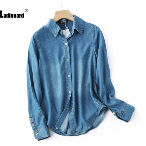 Голубые блузки Ladiguard China At AliExpress