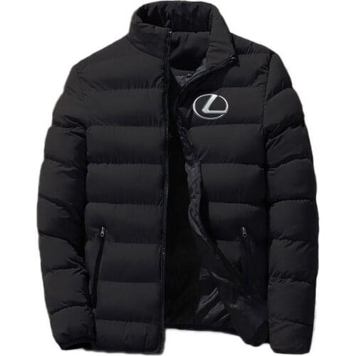 Fashion LEXUS Logo 2021 Trend Zipper Cotton Clothing Autumn Winter Snowy Day Warm Style Male Classic Tops Jacket Coats