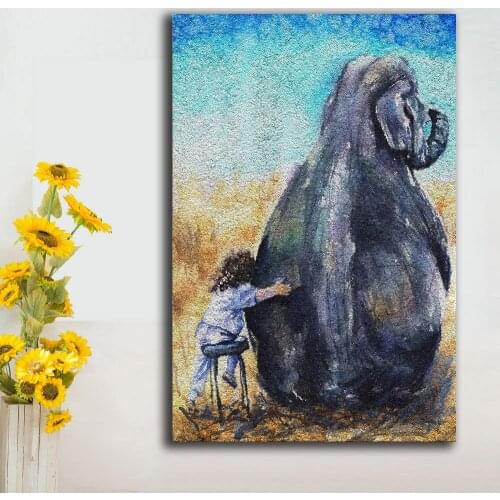 Fashion Oil Painting Harriet-Bee-My-Best-Friend Paints Home Decor On Canvas Modern Wall Art Canvas Print Poster Canvas Painting