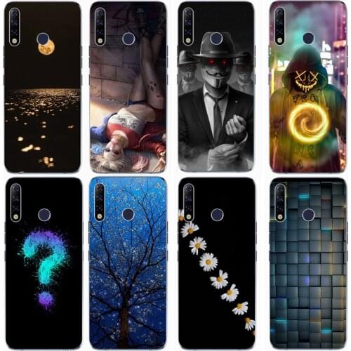 Fashion Soft silicone TPU Back Cover For TECNO Camon 12 Phone Funda Case For TECNO Spark 4 for Camon 12 air Cute Cartoon Case