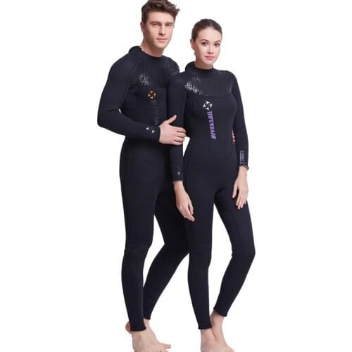 DIVE&SAIL 3MM Neoprene Wetsuit Men Diving Suit For Women Surfing Swimsuit Wet Suit For Swimming Suit Long Sleeve Surf Full Suit
