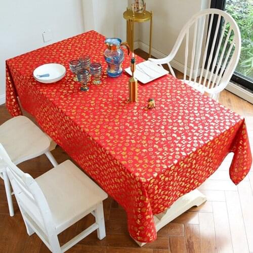 New Modern Christmas Table Cloth for Rectangular Table Cloths for Home Fabric Decorations for Parties and Events Household Items