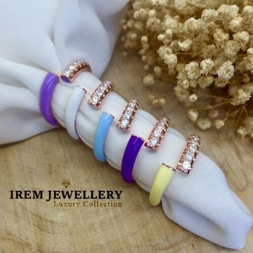 New Neon Trendy Summer Collection High Quality 925 Sterling Silver Zircon Stone Ring Women Fine Jewelry Luxury Accessories