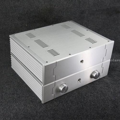 2020 new Personal fashion aluminum power amplifier chassis PreAmp Box DIY shell 430MM*105MM*340MM BZ4310C