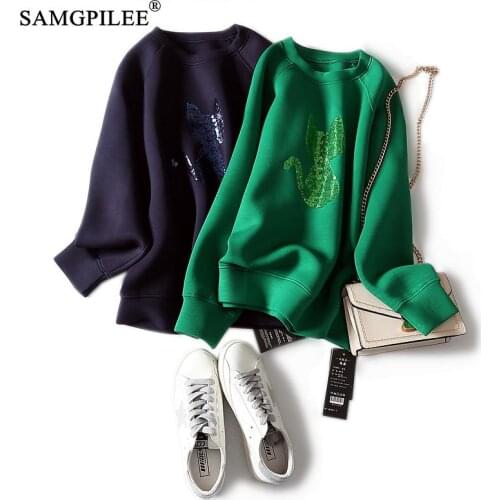 Autumn 2021 Clothes For Women Casual Knitted Full Sleeve Oversized Hoodie Solid Pullovers O-neck Plus Size Sweatshirts For Women