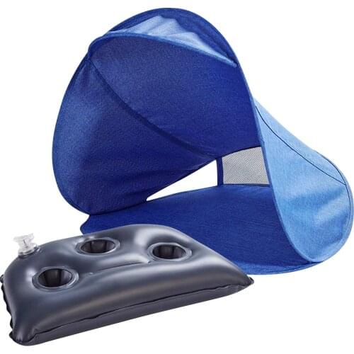 Beach Tent UV Protection Pop Up Tent Head Sun Shade Awning Umbrellas Sunshade Inflatable Pillow Beach Shelter Tent