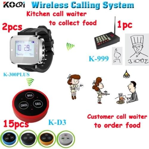 Restaurant Call System Waiter Call Systems To Call The Waiter With Call Bell And Menu Display And Kitchen Pager Watch