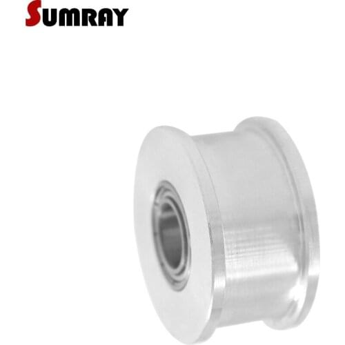 SUMRAY XL 24T Idler Pulley Without teeth Bore 5/6/7/8/10/12/15mm Tension Belt Idler Pulley Width 11mm Toothed Pulley Wheel
