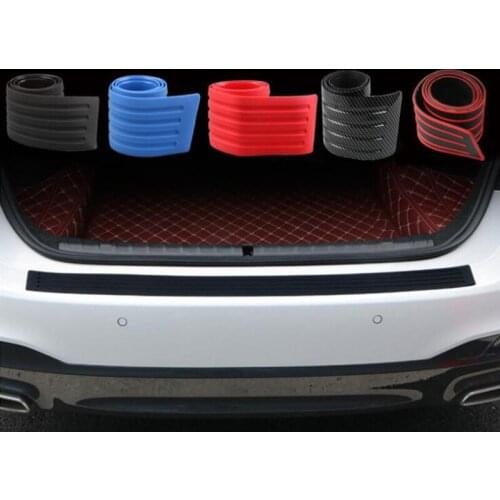 Universal luggage compartment door sill protection plate 104 * 9cm rear bumper protection plate rubber trim strip car shape