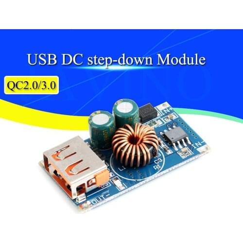 USB DC Step-Down Module 12V 24V To QC2.0 QC3.0 Fast Charge Mobile Phone Charging Board For Apple Huawei FCP Quick Charger