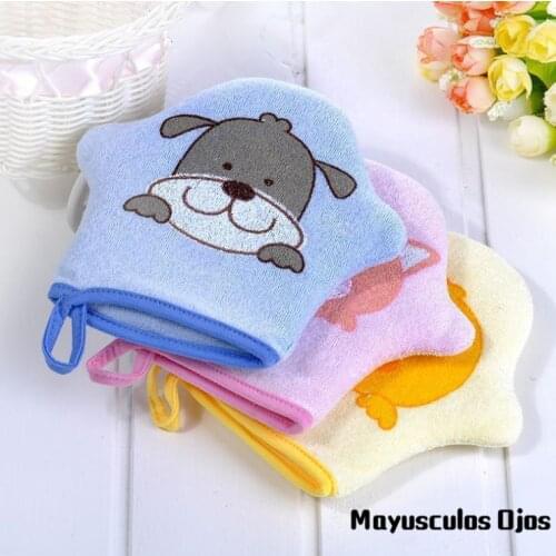 ZH 1PC Baby Cartoon Bath Sponge Glove Child Summer Bath Ball Soft Sponge
