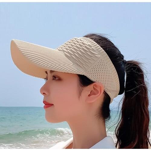 Empty top hat women spring and summer womens empty top hat outdoor sports sunscreen hat outdoor beach hat