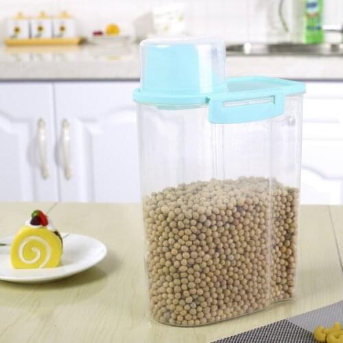 1PC 2500ML Multifunction Transparent Sealed Plastic Moistureproof Food Storage Box Kitchen Containers storage tank JH 0758