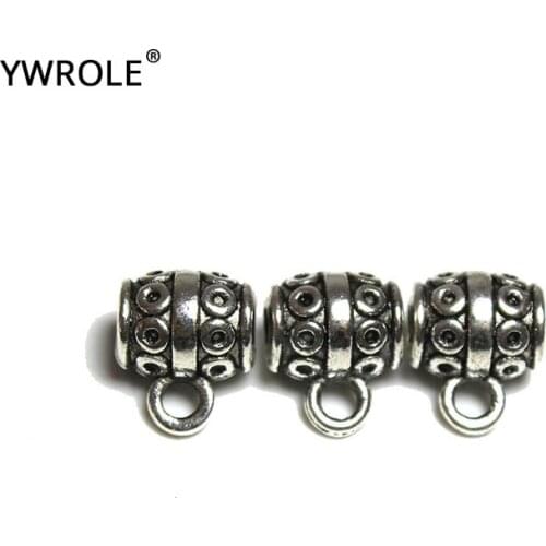 10pcs/20pcs Lots Silvery Alloy Oval Spacers Beads Charms There Are Three Holes DIY For Jewelry Making Bracelet 8*10 mm Wholesale