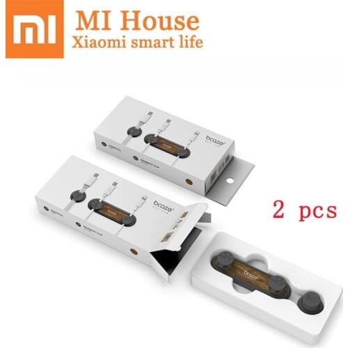 2pcs Xiaomi Tup2 USB Cable Storage Wired Organizer Magnetic Absorption Clip Holder Office Desk Magnetic Absorption Cable Clip