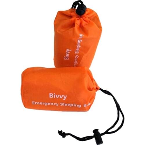 2-Pack Emergency Sleeping Bag Thermal Waterproof Survival Blanket for Outdoor Camping Hiking