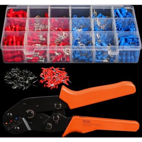 450pcs Assorted Crimp Terminals Packed With Box Terminal Clamp Set Cold Pressing Crimping Insulated Terminal Clamp
