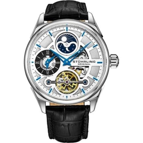 657.01 Stührling 42mm Automatic Mens Wristwatch