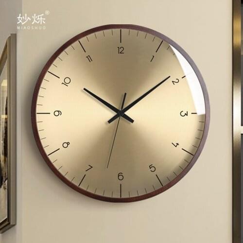 Large Wall Clock Modern Design Wood Living Room Nordic Gold Wall Watch Clocks Wall Home Decor Living Room Duvar Saati Clocks