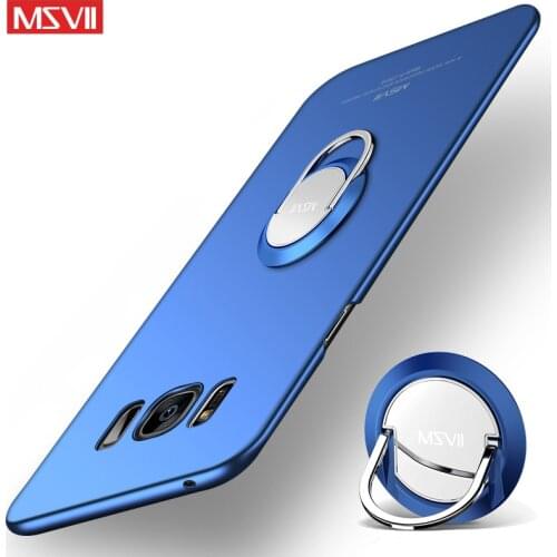 For Samsung Galaxy S8 Plus Case Cover Msvii Finger Ring Matte Coque For Samsung S8 Plus Case Car Holder Cover S8 S 8 Cases