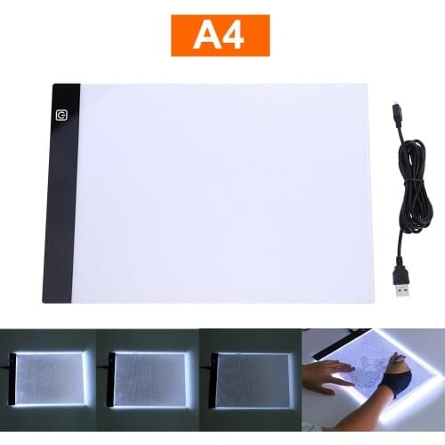 KaKBeir Digital A4 LED Drawing Tablet Graphic Tablets LED Light Box Copy Board Electronic USB Art Graphics Pad Writing Table Toy