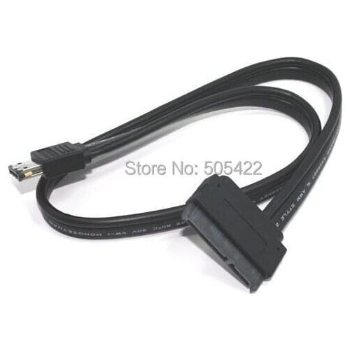 HDD Cable 22P 22Pin SATA to Dual Power eSATA USB 2.0 12V 5V Combo Adapter for 2.5"/3.5" Hard Disk Drive Cable Coverter Connector