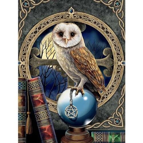 Kexinzu New Diamond Embroidery Magical Owl 2019 5d Diamond Painting Full Square Rhinestones Picture Diamond Mosaic Beadwork
