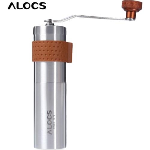 ALOCS Coffee Cup Outdoor Home Travel Handmade Coffee Mill Grinder Cup for Outdoor Fishing Hiking Cooking Camping Picnic BBQ etc