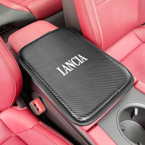 Car Central Armrest Mat For Lancia Thema Delta Ypsilon Musa Voyager Stratos Center Console Storage Box Pad Auto Accessories