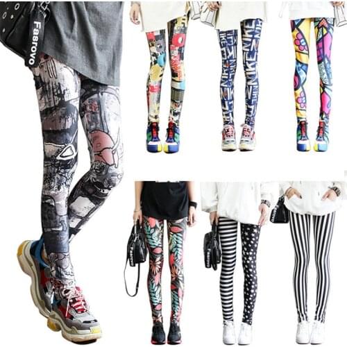 DOIAESKV Fashion Leggings Sexy Casual and Colorful Leg Warmer Fit Most Sizes Leggins Pants Trousers Womans Leggings