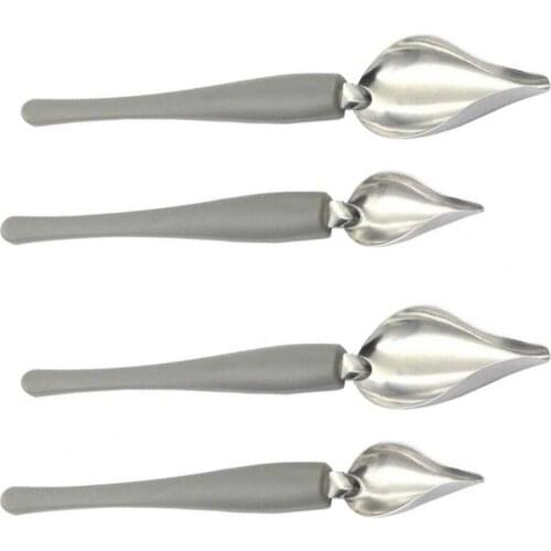 4Pcs/Set Chocolate Cream Sauce Pencil Spoon Creative Decoration Spoon for Coffee Cake Decoration Chef Drawing Sauce Tool