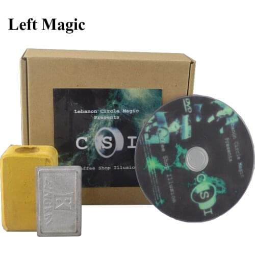 CSI - Coffee Shop Illusion (DVD and Gimmick) Magic Tricks Stage Disappearing Magic Prop Comedy Mentalism Accessories