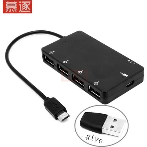 Micro USB OTG 4 Port Hub Power Lade Adapter Kabel für Samsung Galaxy Telefon Z17 Drop schiff
