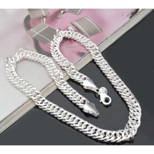 Fashion Beautiful Necklace 20" 10mm Chain Cuban For Men Gifts Jewelry