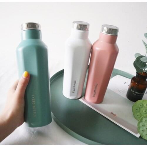 Fashion Thermos Large Capacity Stainless Steel Thermos Cup For Boys Girls Students Can Water Bottle Stainless Steel Vacuum Flask