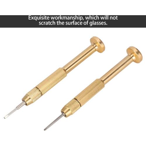 Eyeglass Repair Screws 2Pcs Professional Multi-Functional Eyewear Screwdriver Set Eye Glasses Repairing Tool Screws Glasses