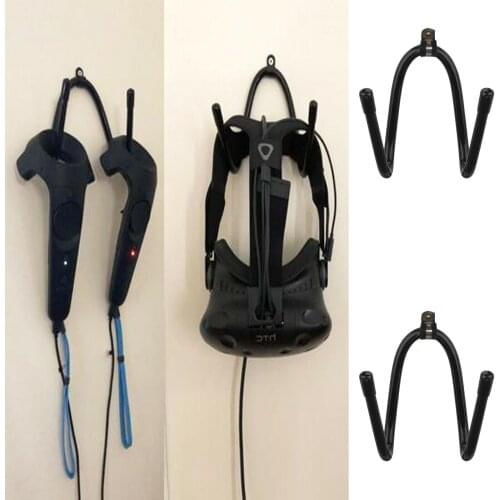 2pcs/lot Wall Rack for HTC Vive, Samsung Galaxy Gear VR Headset Helmet Touch Controllers