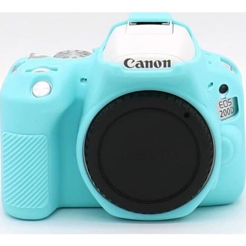 Non toxic silicone cover New Silicone Case For canon 200D 200DII DSLR Camera Bag Rubber Body Protective Cover